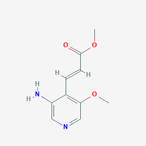 molecular formula C10H12N2O3 B1390498 Methyl 3-(3-amino-5-methoxypyridin-4-yl)acrylate CAS No. 1045858-57-8