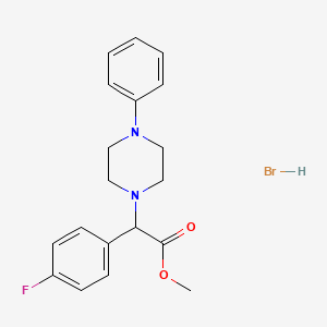 Methyl (4-fluorophenyl)(4-phenylpiperazin-1-yl)-acetate hydrobromide