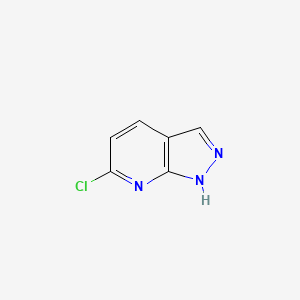 molecular formula C6H4ClN3 B1390503 6-chloro-1H-pyrazolo[3,4-b]pyridine CAS No. 63725-51-9