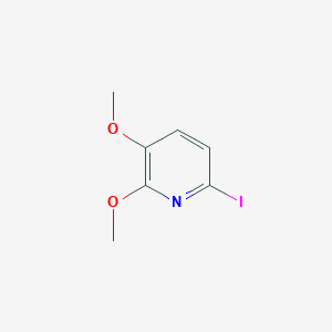 molecular formula C7H8INO2 B1390507 6-Iodo-2,3-dimethoxypyridine CAS No. 321535-23-3