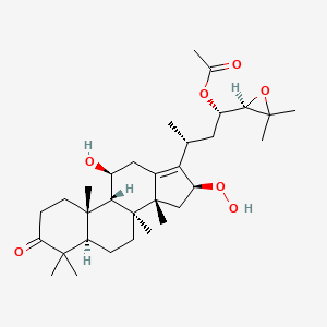 molecular formula C32H50O7 B13905113 16beta-Hydroperoxyalisol B 23-acetate 