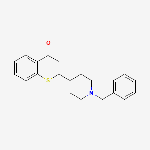 molecular formula C21H23NOS B1390512 2-(1-Benzylpiperidin-4-yl)thiochroman-4-one CAS No. 1204401-49-9