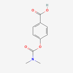 molecular formula C10H11NO4 B1390514 4-N,N-dimethylcarbamoyloxy-benzoic acid CAS No. 1204296-80-9