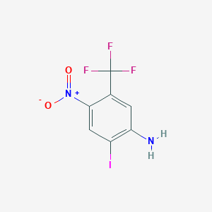 molecular formula C7H4F3IN2O2 B1390515 2-Iodo-4-nitro-5-(trifluoromethyl)aniline CAS No. 852569-37-0