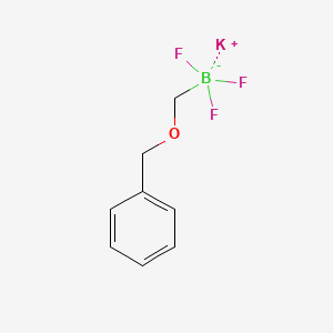 molecular formula C8H9BF3KO B1390519 Potassium ((benzyloxy)methyl)trifluoroborate CAS No. 1027642-25-6