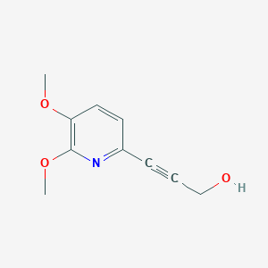 molecular formula C10H11NO3 B1390520 3-(5,6-Dimethoxypyridin-2-yl)prop-2-yn-1-ol CAS No. 1087659-28-6