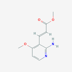 molecular formula C10H12N2O3 B1390527 3-(2-氨基-4-甲氧基吡啶-3-基)丙烯酸甲酯 CAS No. 1072139-91-3