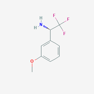 molecular formula C9H10F3NO B1390530 (1S)-2,2,2-三氟-1-(3-甲氧基苯基)乙胺 CAS No. 1213137-26-8