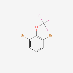 molecular formula C7H3Br2F3O B1390533 1,3-Dibromo-2-(trifluoromethoxy)benzene CAS No. 1246643-52-6