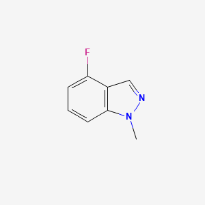 molecular formula C8H7FN2 B1390534 4-氟-1-甲基-1H-吲唑 CAS No. 1092961-07-3