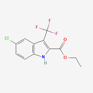 Ethyl 5-chloro-3-(trifluoromethyl)-1H-indole-2-carboxylate
