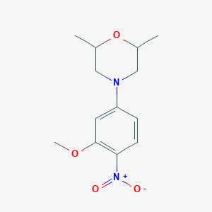 4-(3-Methoxy-4-nitrophenyl)-2,6-dimethylmorpholine
