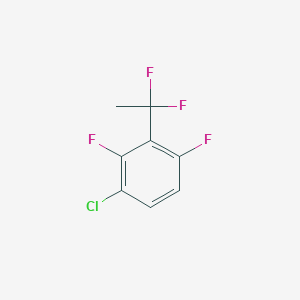 molecular formula C8H5ClF4 B1390545 1-Chloro-3-(1,1-difluoroethyl)-2,4-difluorobenzene CAS No. 1138444-87-7