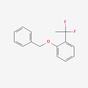 molecular formula C15H14F2O B1390547 1-Benzyloxy-2-(1,1-difluoroethyl)benzene CAS No. 1138444-82-2