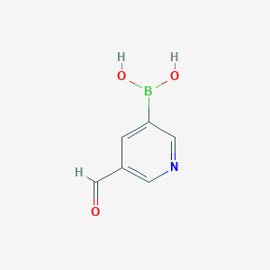 molecular formula C6H6BNO3 B1390550 (5-Formylpyridin-3-yl)boronic acid CAS No. 919347-69-6