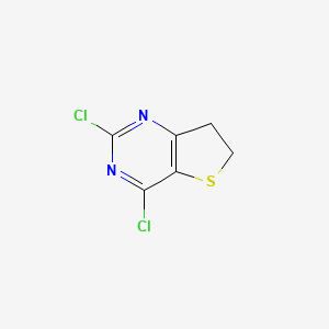molecular formula C6H4Cl2N2S B1390551 2,4-Dichloro-6,7-dihydrothieno[3,2-D]pyrimidine CAS No. 74901-69-2