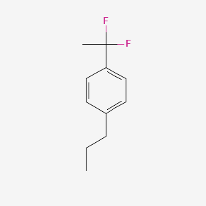 molecular formula C11H14F2 B1390554 1-(1,1-Difluoroethyl)-4-propylbenzene CAS No. 1186195-15-2