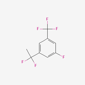 molecular formula C9H6F6 B1390560 1-(1,1-二氟乙基)-3-氟-5-(三氟甲基)苯 CAS No. 1138445-21-2