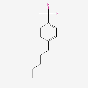 molecular formula C13H18F2 B1390561 1-(1,1-Difluoro-ethyl)-4-n-pentyl-benzene CAS No. 1186195-23-2