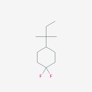 molecular formula C11H20F2 B1390566 4-(1,1-Dimethylpropyl)-1,1-difluorocyclohexane CAS No. 1186195-06-1