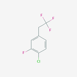 molecular formula C8H5ClF4 B1390569 1-Chloro-2-fluoro-4-(2,2,2-trifluoroethyl)benzene CAS No. 1186194-82-0