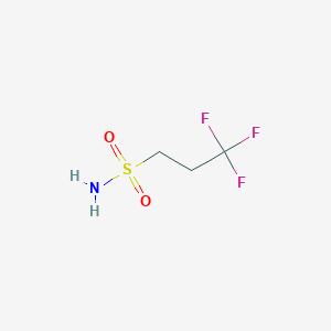 molecular formula C3H6F3NO2S B1390574 3,3,3-Trifluoropropane-1-sulfonamide CAS No. 1033906-44-3