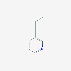 molecular formula C8H9F2N B1390577 3-(1,1-Difluoropropyl)pyridine CAS No. 1186194-56-8