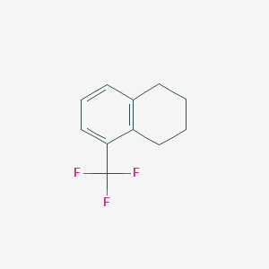 molecular formula C11H11F3 B1390582 1-(Trifluoromethyl)-5,6,7,8-tetrahydronaphthalene CAS No. 1204295-76-0