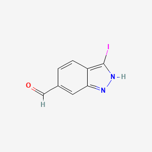 molecular formula C8H5IN2O B1390585 3-Iodo-1H-indazole-6-carbaldehyde CAS No. 944904-42-1