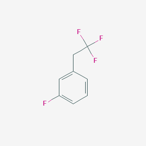 molecular formula C8H6F4 B1390589 1-Fluoro-3-(2,2,2-trifluoroethyl)benzene CAS No. 81577-08-4