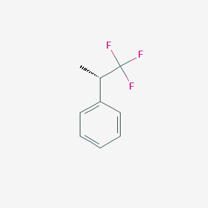molecular formula C9H9F3 B1390590 ((S)-2,2,2-Trifluoro-1-methylethyl)benzene CAS No. 1212716-22-7