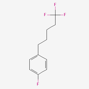 molecular formula C11H12F4 B1390595 1-Fluoro-4-(5,5,5-trifluoropentyl)benzene CAS No. 1099598-03-4