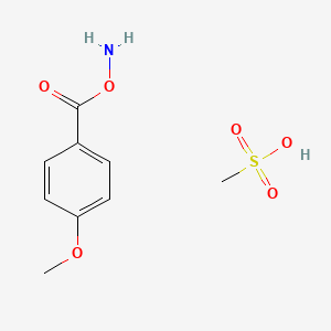 molecular formula C9H13NO6S B1390604 氨基甲磺酸 4-甲氧基苯甲酸酯 CAS No. 872851-29-1
