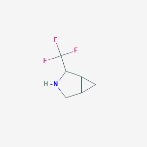 molecular formula C6H8F3N B1390605 2-(Trifluoromethyl)-3-azabicyclo[3.1.0]hexane CAS No. 1212082-75-1
