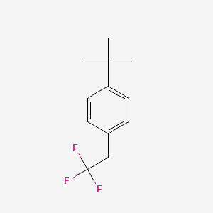 molecular formula C12H15F3 B1390607 1-叔丁基-4-(2,2,2-三氟乙基)苯 CAS No. 1099597-89-3