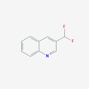 molecular formula C10H7F2N B1390610 3-(Difluoromethyl)quinoline CAS No. 1186195-11-8