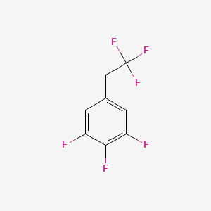 molecular formula C8H4F6 B1390613 1,2,3-Trifluoro-5-(2,2,2-trifluoroethyl)benzene CAS No. 1099597-28-0