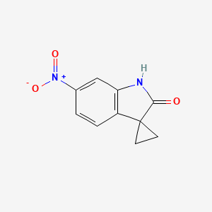 molecular formula C10H8N2O3 B13906168 6'-Nitrospiro[cyclopropane-1,3'-indoline]-2'-one 