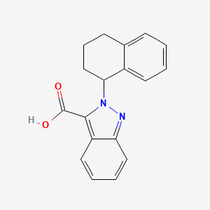 molecular formula C18H16N2O2 B1390617 2-(1,2,3,4-四氢萘-1-基)-2H-吲唑-3-羧酸 CAS No. 1197238-45-1