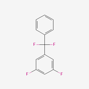 molecular formula C13H8F4 B1390624 1-(二氟苯甲基)-3,5-二氟苯 CAS No. 1138445-32-5