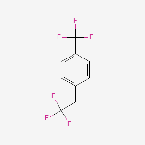 molecular formula C9H6F6 B1390628 1-(2,2,2-Trifluoroethyl)-4-(trifluoromethyl)benzene CAS No. 157928-43-3