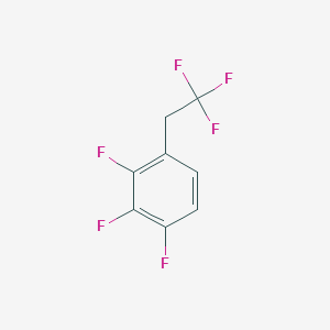 molecular formula C8H4F6 B1390629 1,2,3-Trifluoro-4-(2,2,2-trifluoroethyl)benzene CAS No. 1099597-23-5