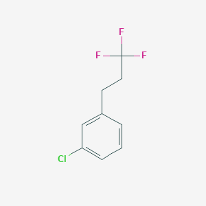 molecular formula C9H8ClF3 B1390634 1-Chloro-3-(3,3,3-trifluoropropyl)benzene CAS No. 1099597-34-8