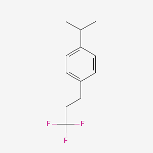 molecular formula C12H15F3 B1390635 1-异丙基-4-(3,3,3-三氟丙基)苯 CAS No. 1099597-21-3