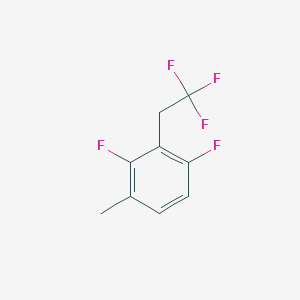 molecular formula C9H7F5 B1390636 1,3-Difluoro-4-methyl-2-(2,2,2-trifluoroethyl)benzene CAS No. 1099597-64-4