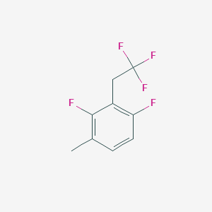 molecular formula C9H7F5 B1390636 1,3-Difluoro-4-methyl-2-(2,2,2-trifluoroethyl)-benzene CAS No. 1099597-64-4