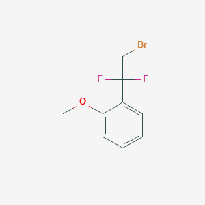 molecular formula C9H9BrF2O B1390640 1-(2-溴-1,1-二氟乙基)-2-甲氧基苯 CAS No. 1186194-40-0