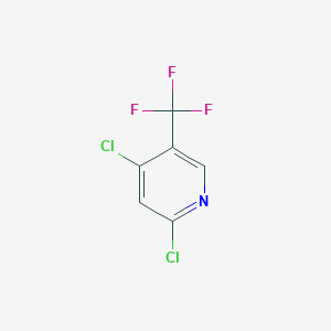 molecular formula C6H2Cl2F3N B1390642 2,4-Dichloro-5-(trifluoromethyl)pyridine CAS No. 888327-38-6