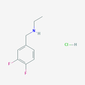 molecular formula C9H12ClF2N B1390643 [(3,4-Difluorophenyl)methyl](ethyl)amine hydrochloride CAS No. 1193389-33-1