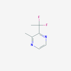 molecular formula C7H8F2N2 B1390646 2-(1,1-二氟乙基)-3-甲基吡嗪 CAS No. 1171916-84-9